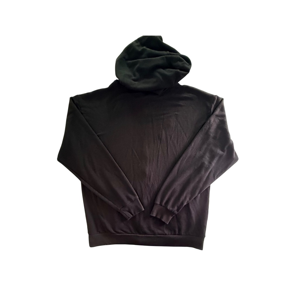 Eddie Bauer Mens Black Full Zip Hoodie Sweatshirt Viscose Blend Size Large - Picture 2 of 6
